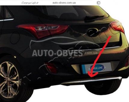 Rear bumper trim Hyundai I30 HB фото 3