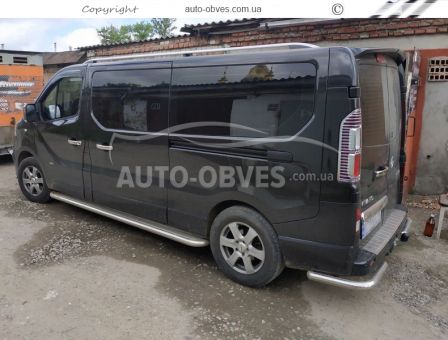 Rear bumper protection Renault Trafic 2015-... - type: single corners фото 3