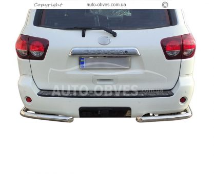 Toyota Sequoia rear bumper protection - type: single corners photo 1