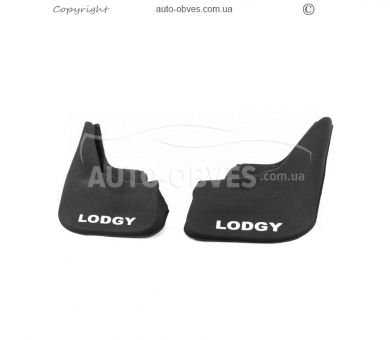Mudguards Dacia Lodgy 2013-... -type: rear 2pcs, medium quality, without fasteners фото 0