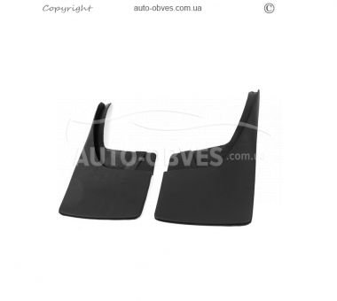 Mudguards Nissan Navara 2006-2015 -type: rear 2pcs, medium quality, without fasteners фото 0