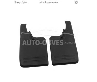 Mud flaps Volkswagen Amarok 2011-2015 -type: rear 2pcs, medium quality, without fasteners фото 1