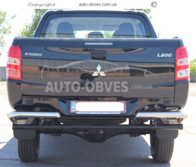 Rear bumper protection Mitsubishi L200 2015-2018 - type: single corners фото 3