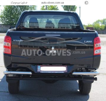 Rear bumper protection Mitsubishi L200 2015-2018 - type: single corners фото 1