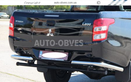 Rear bumper protection Mitsubishi L200 2015-2018 - type: single corners фото 2