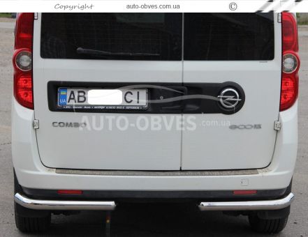 Opel Combo rear bumper protection - type: single corners фото 3