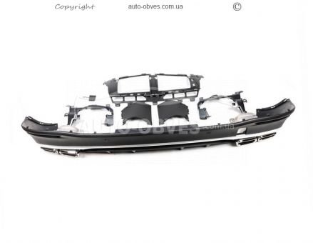 Rear diffuser with nozzles Mercedes GLE coupe w167 2018-… - type: chrome фото 4
