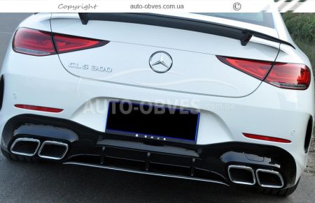 Задній дифузор з насадками Mercedes CLS C257 2018-… фото 3