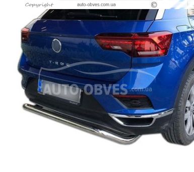 Volkswagen T-Roc rear bumper protection - type: U-shaped фото 0