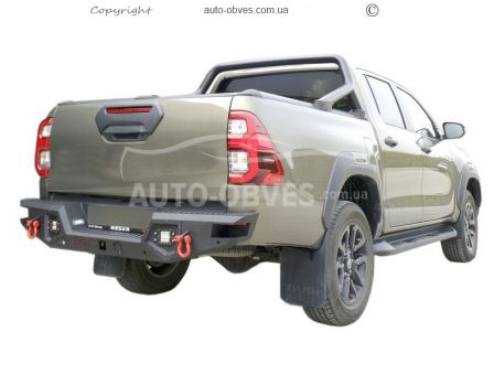 Задній бампер силовий для Toyota Hilux 2015-... - тип: v2 фото 3