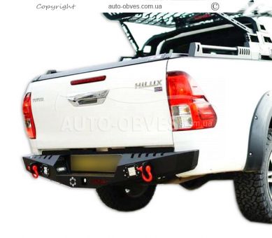Rear power bumper for Toyota Hilux 2015-... фото 0
