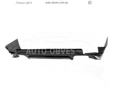 Задняя накладка Modellista с местом под насадки Toyota Land Cruiser Prado 150 2018-2023 - цвет: черная фото 0
