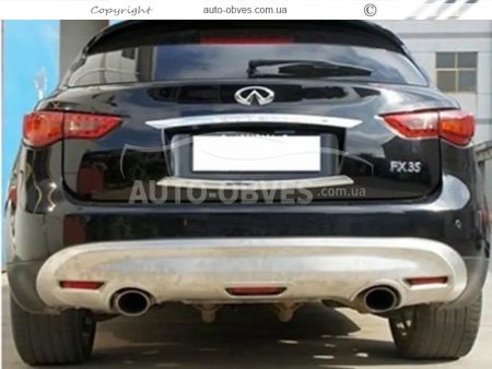 Back panel Infiniti QX70 - type: plastic фото 4