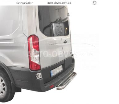 Rear bumper protection Ford Transit 2014-… - type: footrest фото 0