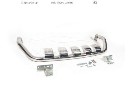 Lexus LX 570 rear bumper protection - type: curved mustache with grill фото 4