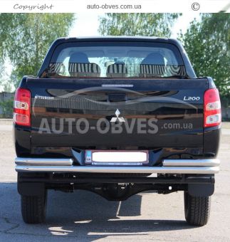 Rear bumper protection Mitsubishi L200 2015-2018 фото 1