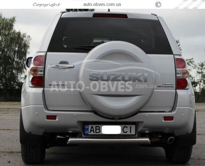 Suzuki Grand Vitara rear bumper protection - type: single pipe, short version фото 1