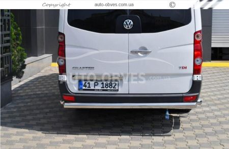 Volkswagen Crafter rear bumper protection - type: single pipe фото 3