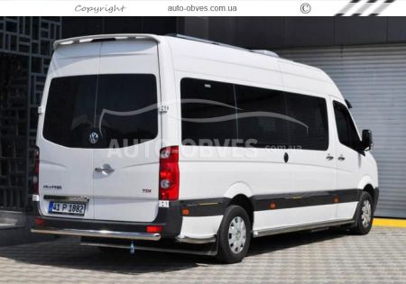 Mercedes Sprinter rear bumper protection - type: single pipe фото 1