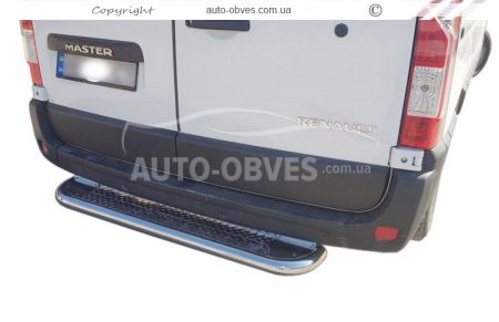 Rear bumper protection Nissan NV400, Opel Movano, Renault Master - type: platform фото 0