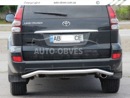 Захист заднього бампера Toyota Prado 120 - тип: П-подібна труба модельна фото 3