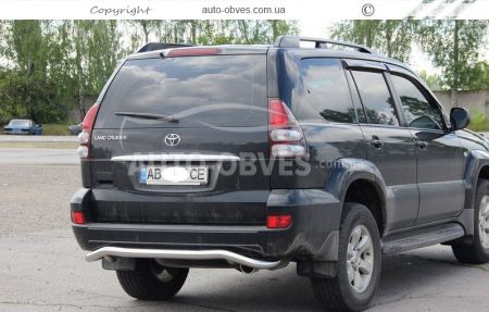 Захист заднього бампера Toyota Prado 120 - тип: П-подібна труба модельна фото 2