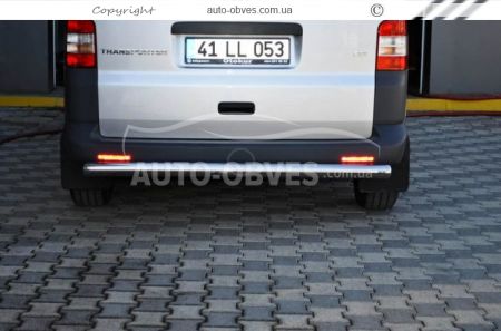 Rear bumper protection Volkswagen T5 Transporter, Multivan - type: single pipe фото 2