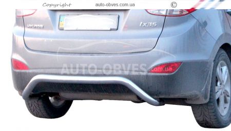 Rear bumper protection Hyundai ix35 2010-2016 - type: U-shaped фото 0
