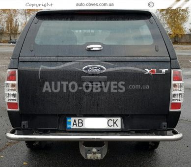 Защита заднего бампера Ford Ranger 2009-2011 - тип: труба с уголками фото 2