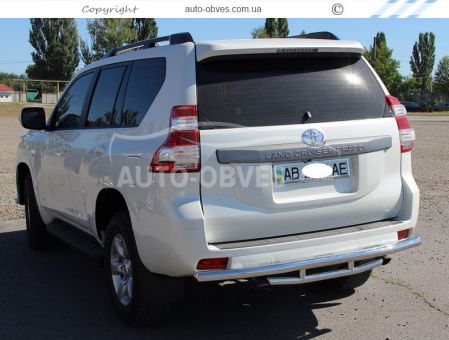 Toyota Prado 150 rear bumper protection фото 2