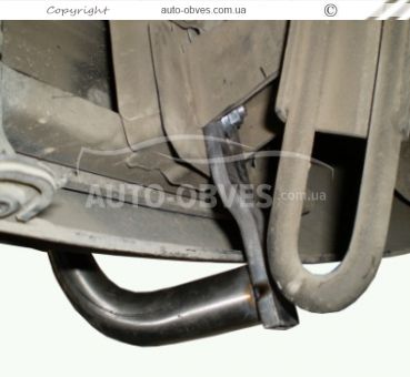 Rear bumper protection Hyundai H1 2018-... - type: single pipe фото 2