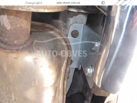 Hyundai Santa Fe rear bumper protection - type: U-shaped фото 2