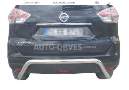 Rear bumper protection Nissan X-Trail t32 - type: U-shaped фото 0