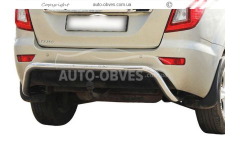 Rear bumper protection Lifan X60 - type: U-shaped фото 0