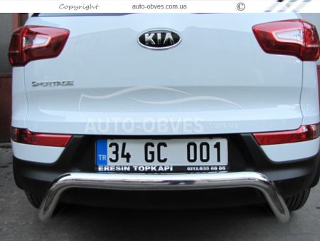 Rear bumper protection Kia Sportage - type: U-shaped фото 3