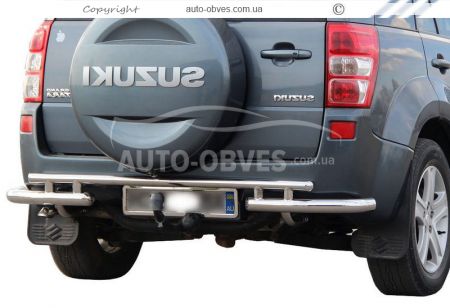 Suzuki Grand Vitara rear bumper protection фото 0