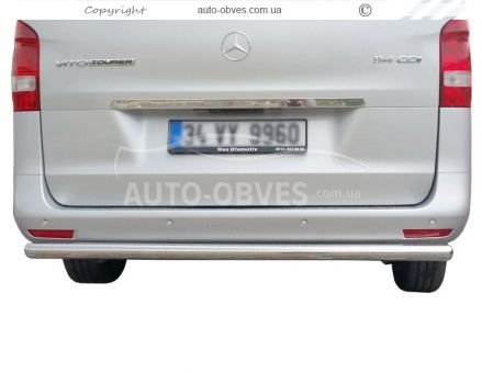 Захист заднього бампера Mercedes V-class w447, Vito III - тип: одинарна труба фото 0