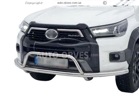 Захист переднього бампера Toyota Hilux 2020-... фото 0