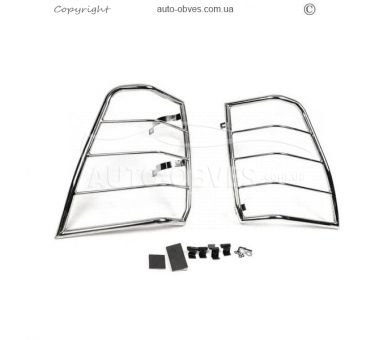 Protection of rear lights Suzuki Grand Vitara 2005-2011 - type: stainless steel фото 0