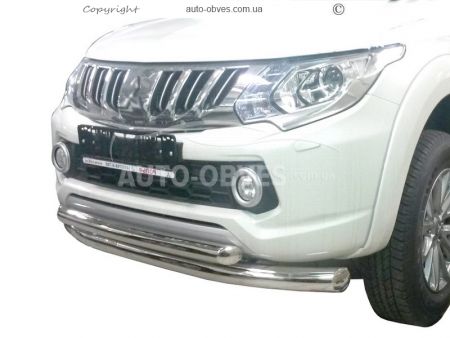 Двойная дуга Mitsubishi L200 2015-2018 фото 0