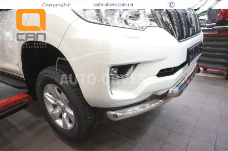 Захист бампера Prado 150 2018-2023 - тип: модельний з пластинами фото 2