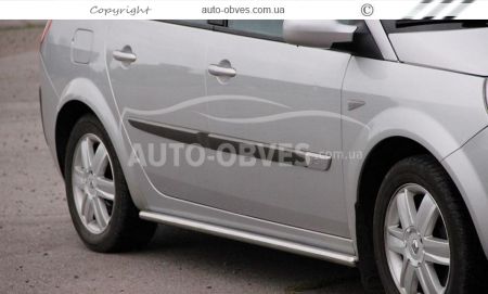 Защита бокового порога для Renault Scenic II 2003-2009 Ø:42|51|60 мм фото 2