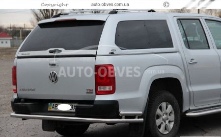 Захист заднього бампера VW Amarok 2016-... - тип: труба з кутиками фото 3