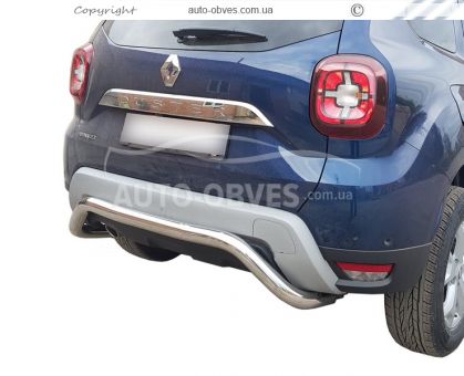 Rear bumper protection Duster 2018-... - type: U-shaped фото 0