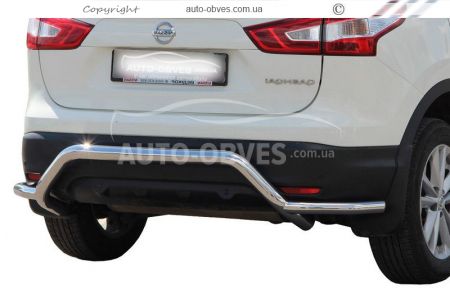 Rear bumper protection Nissan Qashqai 2018-2021 - type: complete фото 0