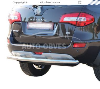 Renault Koleos rear bumper protection - type: single pipe фото 0