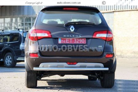 Renault Koleos rear bumper protection - type: single pipe фото 1