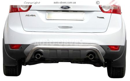 Ford Kuga rear bumper protection - type: U-shaped фото 0