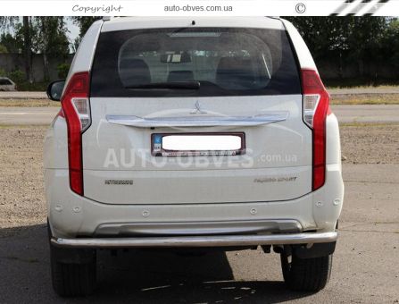 Rear bumper protection Mitsubishi Pajero Sport 2016-2019 - type: Ø60 mm фото 2