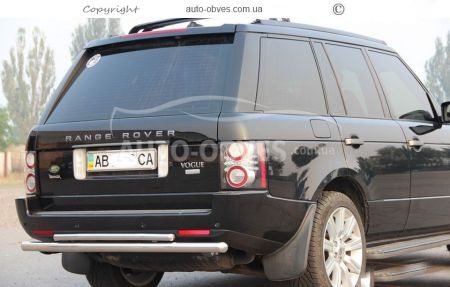 Защита заднего бампера Range Rover Vogue, прямой ус двойной фото 3